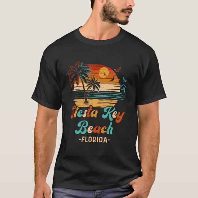 Camiseta Siesta Key Beach Vacation 2024 Matching Fa (Frente)