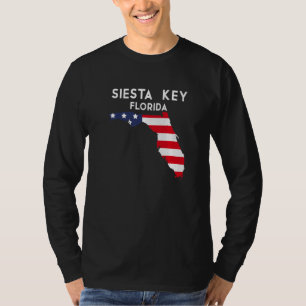 Camiseta Siesta Key Florida EUA State America Viagem Florid