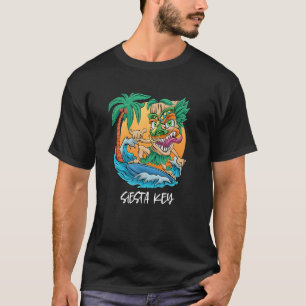 Camiseta Siesta Key Florida Surfing Tiki Beach VacMen