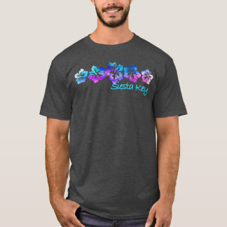 Camiseta Siesta Key Florida Tropical FlowerVacation Beach M