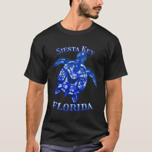 Camiseta Siesta Key Flórida Vacation Tribal Turtle