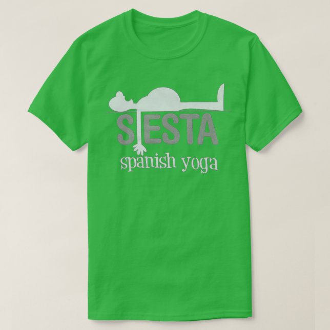 CAMISETA SIESTA SPANISH YOGA (Frente do Design)