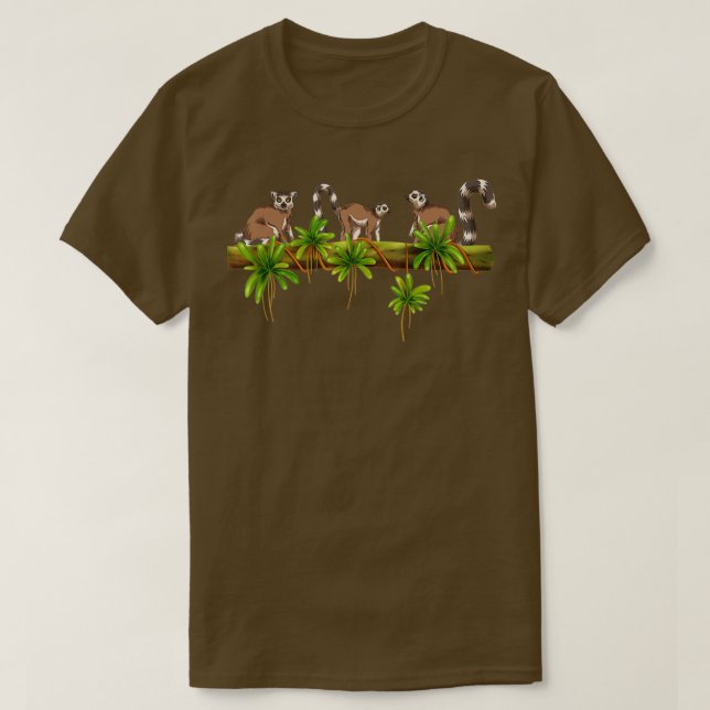 Camiseta Sifakas Lemur Lover Vari Macaco Animal (Frente do Design)
