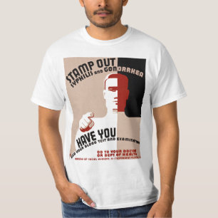 Camiseta Sífilis e Gonorreia de Saída