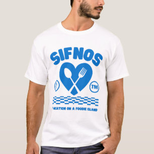 Camiseta Sifnos (Grécia): férias em uma ilha foodie