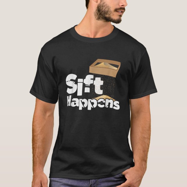 Camiseta Sift Acontece Arqueologista Artefatos R (Frente)