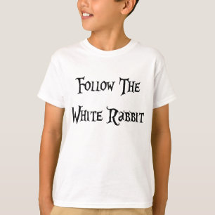 Camiseta Siga a Alice do Coelho Branco