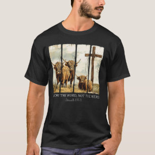 Camiseta Siga A Palavra Não O Rebanho Cristão Ocidental Hig