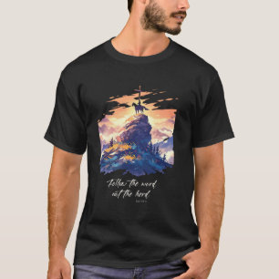 Camiseta Siga a Palavra Não o Rebanho Isaías 811-13 Cavalo