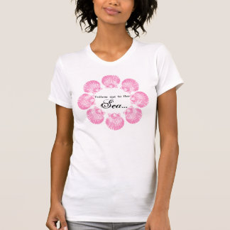 Camiseta Siga-me ao t-shirt do mar