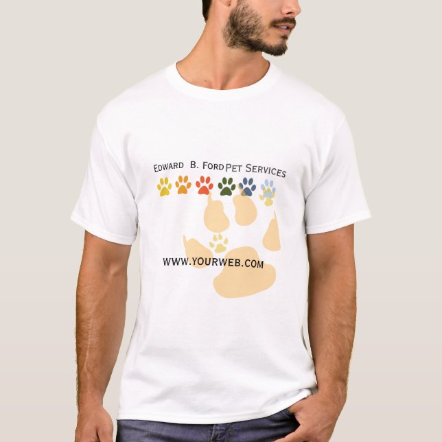 Camiseta Siga meu Groomer dos cuidados animais do animal de (Frente)