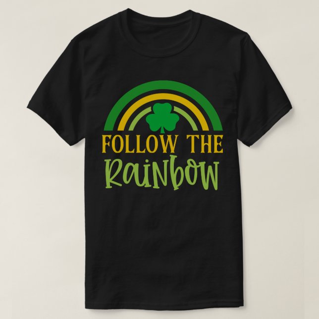Camiseta Siga o arco-íris (Frente do Design)