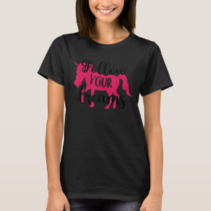 Camiseta Siga o seu sonho - Corno Unicórnio