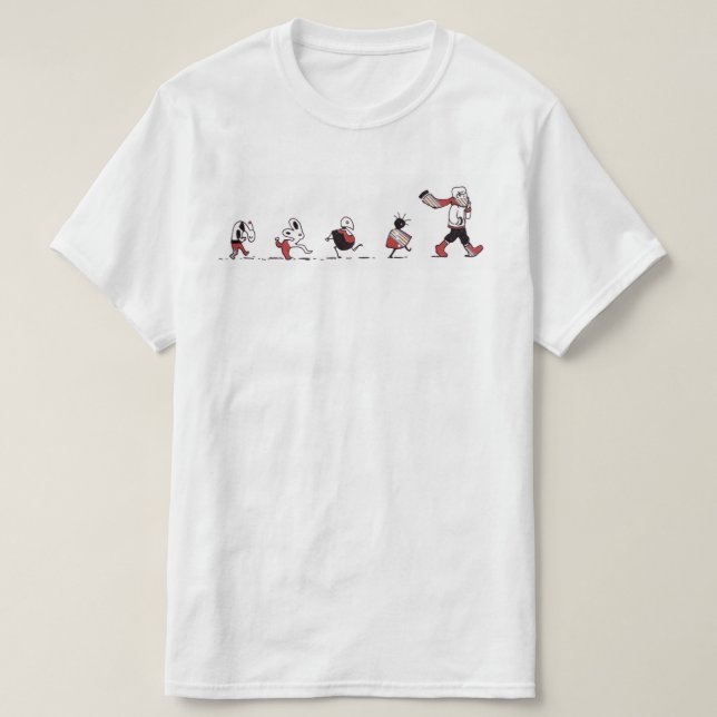 Camiseta Siga o t-shirt do homem do líder (Frente do Design)