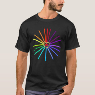 Camiseta Siga os lápis coloridos do artista artístico