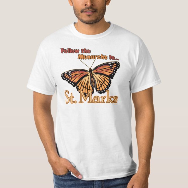Camiseta Siga os monarca às marcas do St. (Frente)