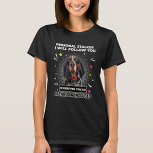 Camiseta Siga Pessoalmente Seu Cão De Coonhound