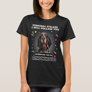 Camiseta Siga Pessoalmente Seu Cão De Coonhound