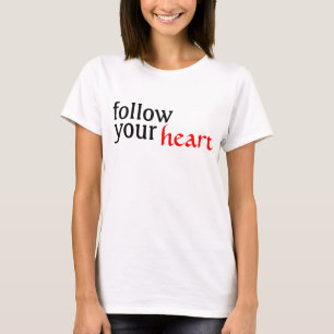 Camiseta siga, seu, coração