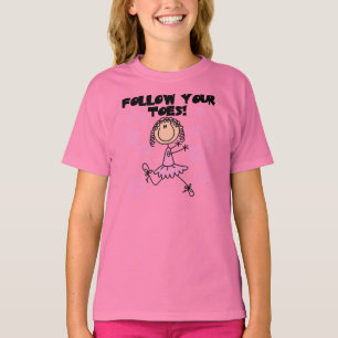 Camiseta Siga seus dedos do pé