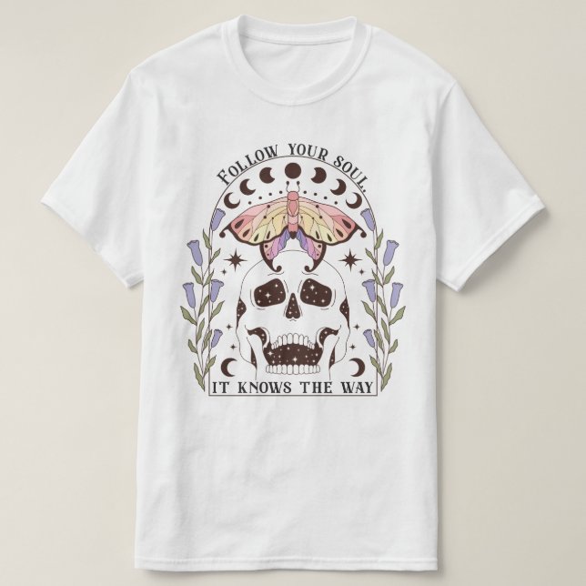 Camiseta Siga Sua Alma Que Sabe O Caminho (Frente do Design)