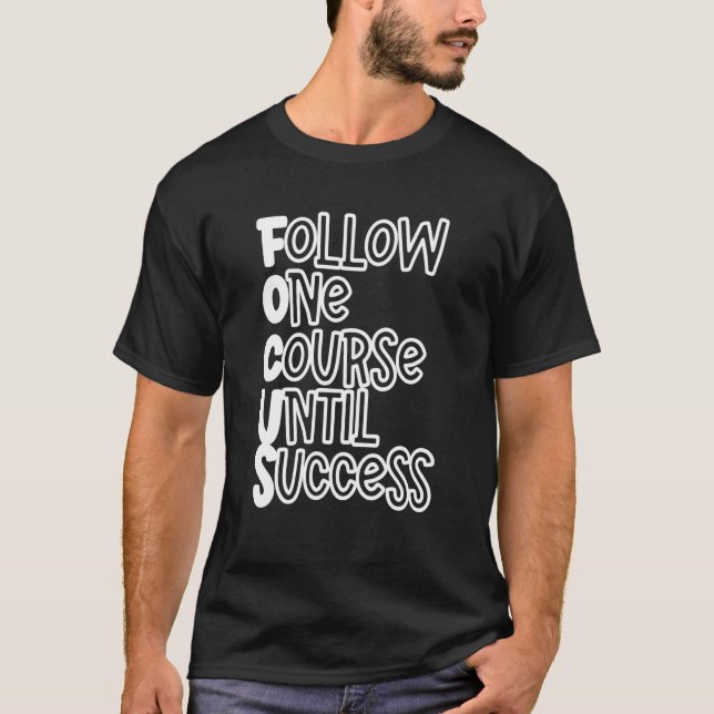 Camiseta Siga Um Curso Até O Sucesso (Frente)