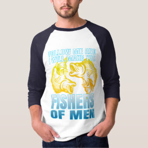 Camiseta sigam-me e eu vou fazer-vos pescadores de homens