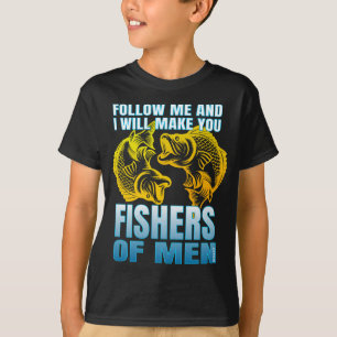 Camiseta sigam-me e eu vou fazer-vos pescadores de homens