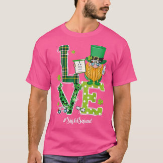Camiseta Sight Squad Patricks Day Funny Gnome Optometrist O