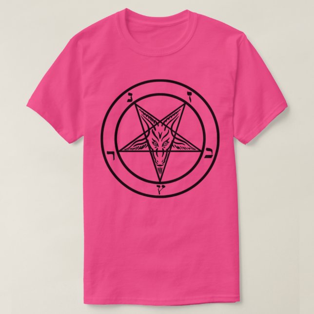 Camiseta Sigil do Baphomet  (Frente do Design)