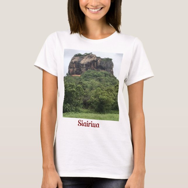Camiseta Sigiriya Rock T-Shirt para Mulheres (Frente)