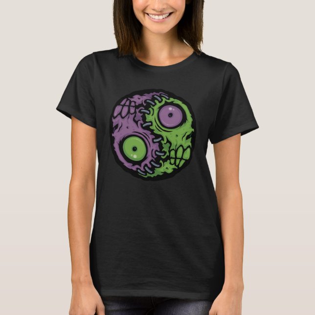 Camiseta Sigla de Zombie Yin Yang (Frente)