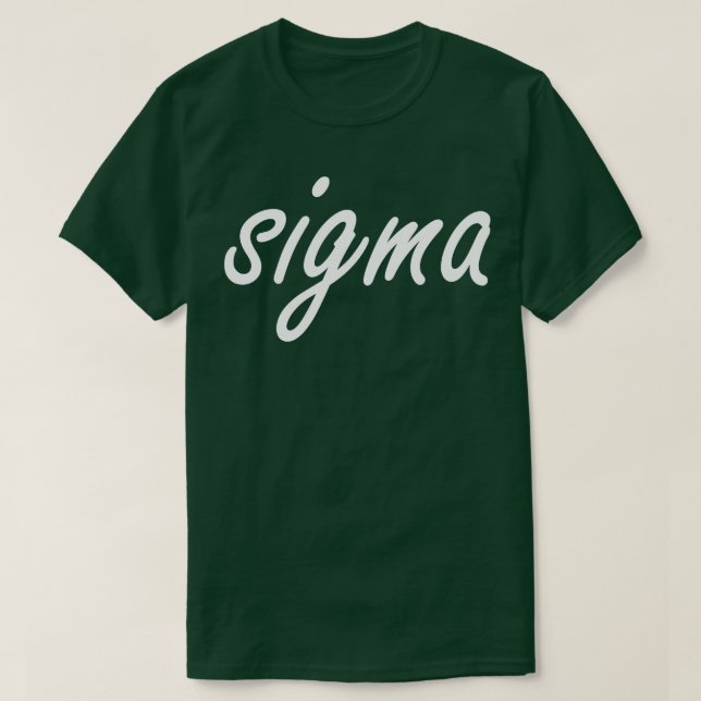 Camiseta sigma (Frente do Design)