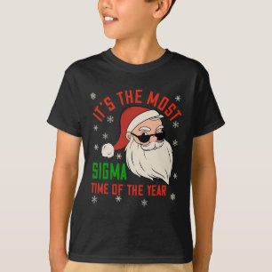 Camiseta Sigma Christmas Sigma Papais noeis Adolescentes Me