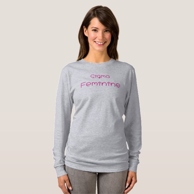Camiseta Sigma Feminine T-Shirt (Frente Completa)