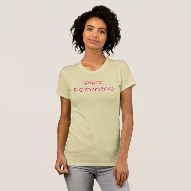 Camiseta Sigma Feminine T-Shirt (Frente Completa)