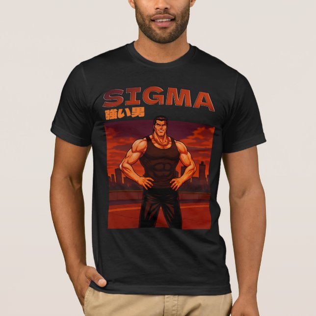 Camiseta Sigma homem forte (Frente)