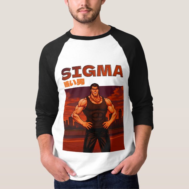 Camiseta Sigma homem forte (Frente)