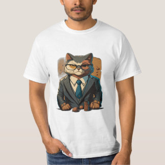 Camiseta Sigma Lawyer Cat White T-Shirt