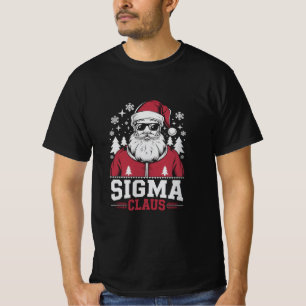 Camiseta Sigma Papai Noel Bonito Natal Rizz Rizzler Meme