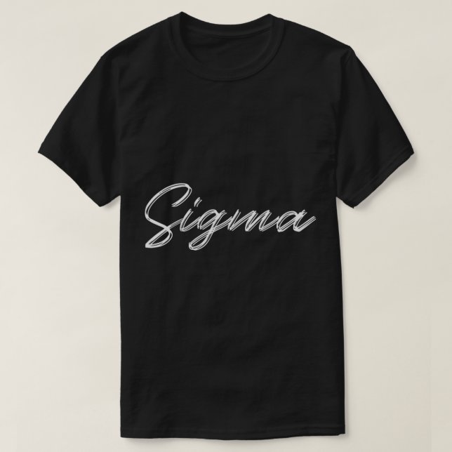 Camiseta Sigma Sigma Male (Frente do Design)