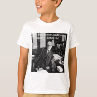 Sigmund Freud em Seu Escritório & Citação de Gato