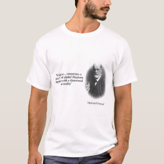 Camiseta Sigmund Freud na religião e na realidade