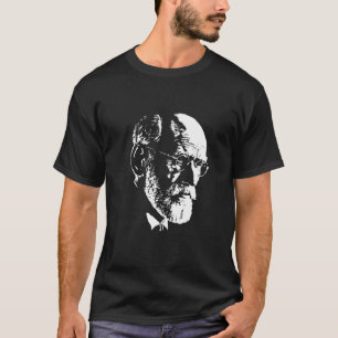 Camiseta Sigmund Freud, Retrato Cartão Postal