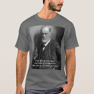 Camiseta Sigmund Freud "um dia." t-shirt das citações -