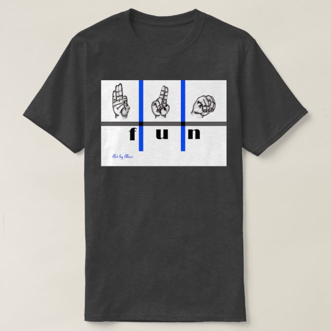 Camiseta Sign Language Art 3.o (Frente do Design)