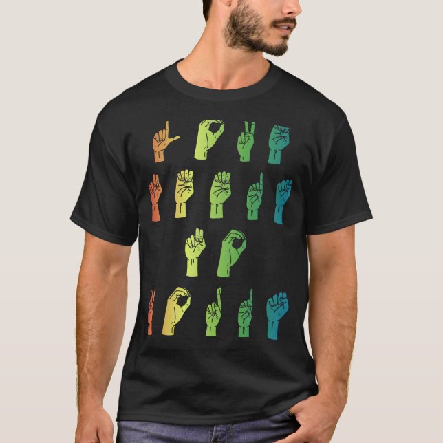 Camiseta Sign Language Interpreter Love Não Precisa de Pala (Frente)