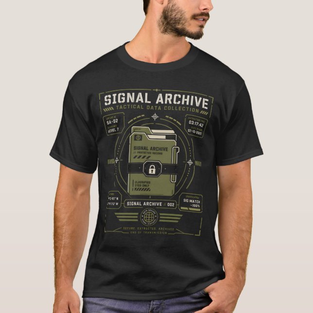 Camiseta Signal Archive 002 | Tactical Data Collection (Frente)