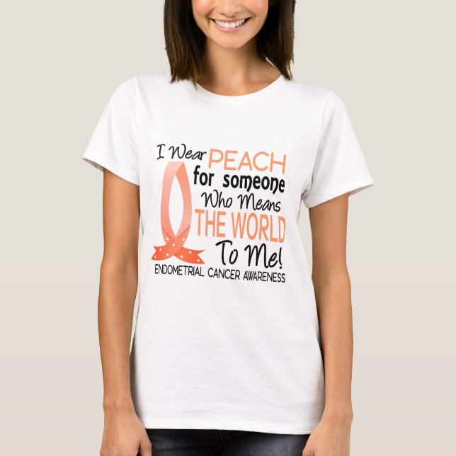 Camiseta Significa-me o mundo cancer Endometrial (Frente)