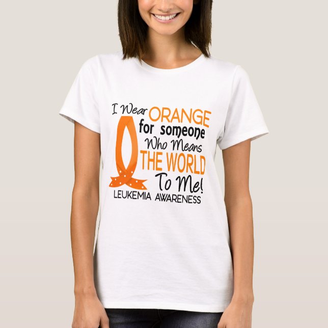 Camiseta Significa-me o mundo leucemia (Frente)